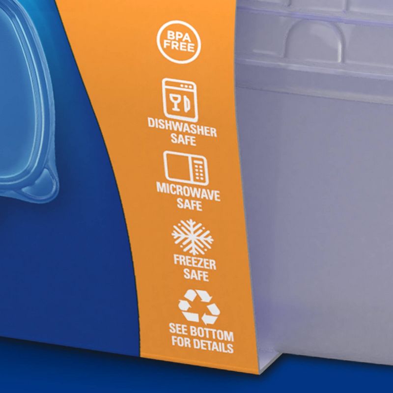 Ziploc Divided Rectangle Containers - 2ct