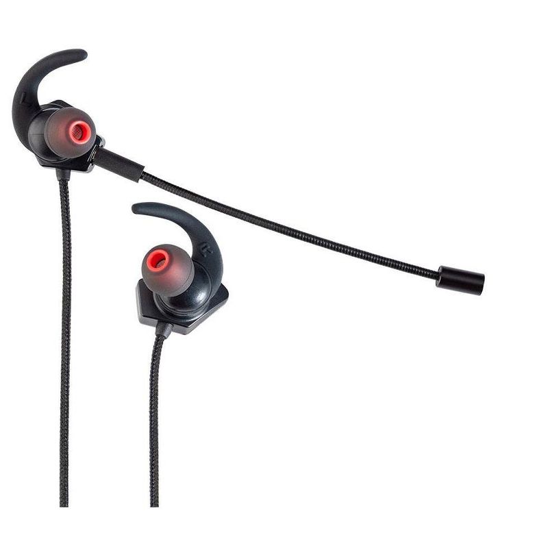 Dark Matter by Monoprice Nova Mobile Gaming Earphones - 10mm, Detachable Boom Mic, Inline Remote/Mic, iOS/Android/Switch Compatible