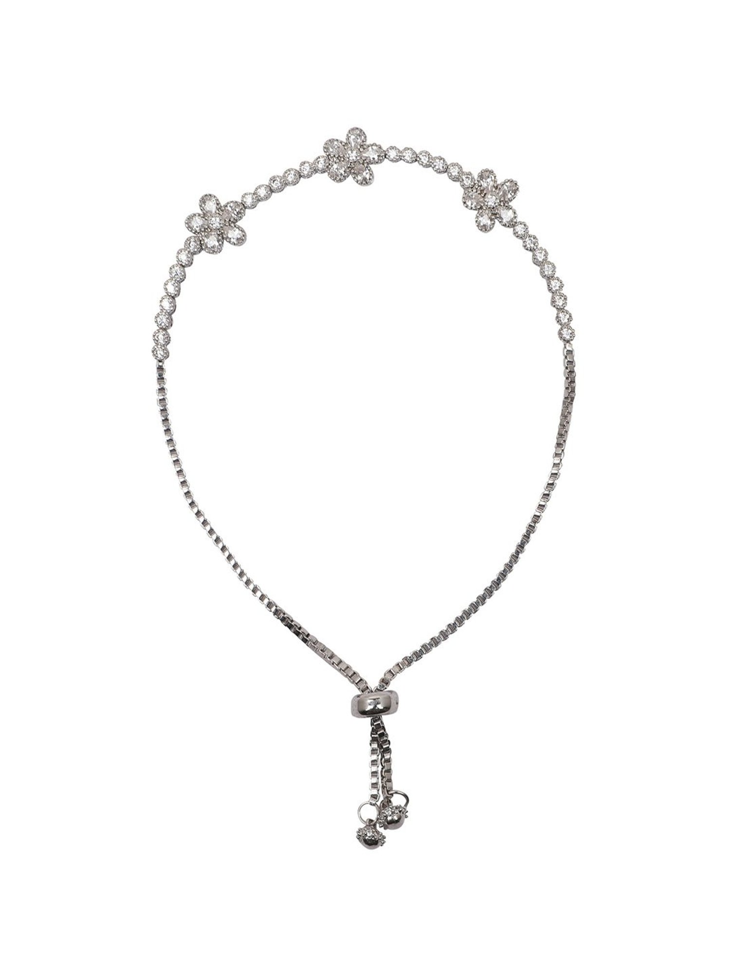 The Real Effect London 800 Silver CZ Bracelet for Women
