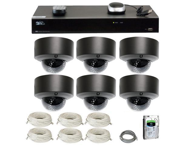 GW Security 32CH H.265 4K NVR 5-Megapixel (2592 x 1520) 4X Optical Zoom Network Plug & Play Video Security System, 32pcs 5MP 1920p 2.8-12mm Motorized Zoom POE Weatherproof Dome IP Cameras