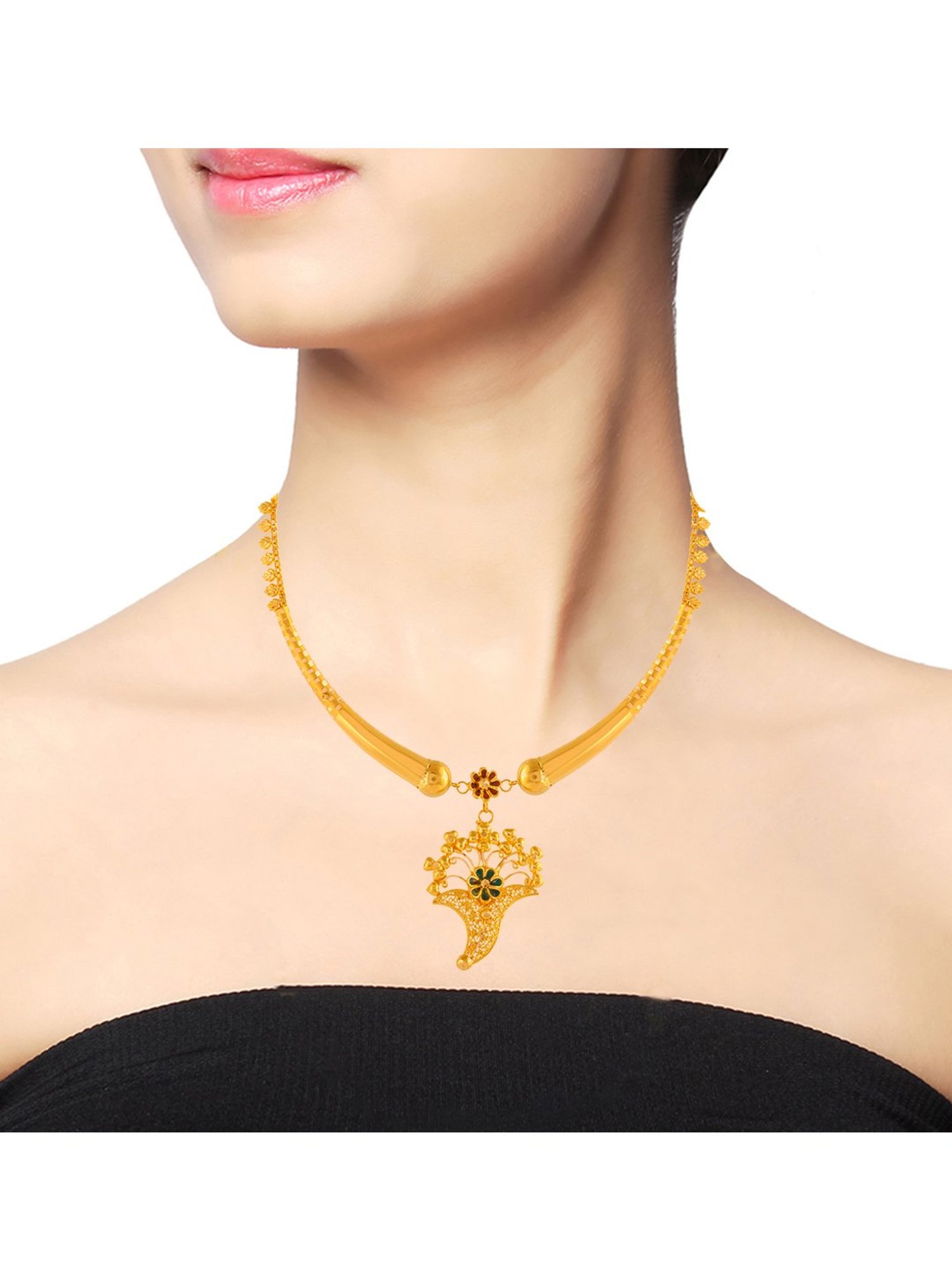 Malabar Gold and Diamonds 22k Gold Necklace for Women