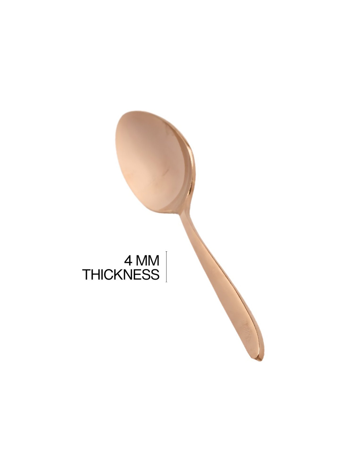 BlackCarrot 3 Pc Rose Gold Stainless Steel Cutlery Set