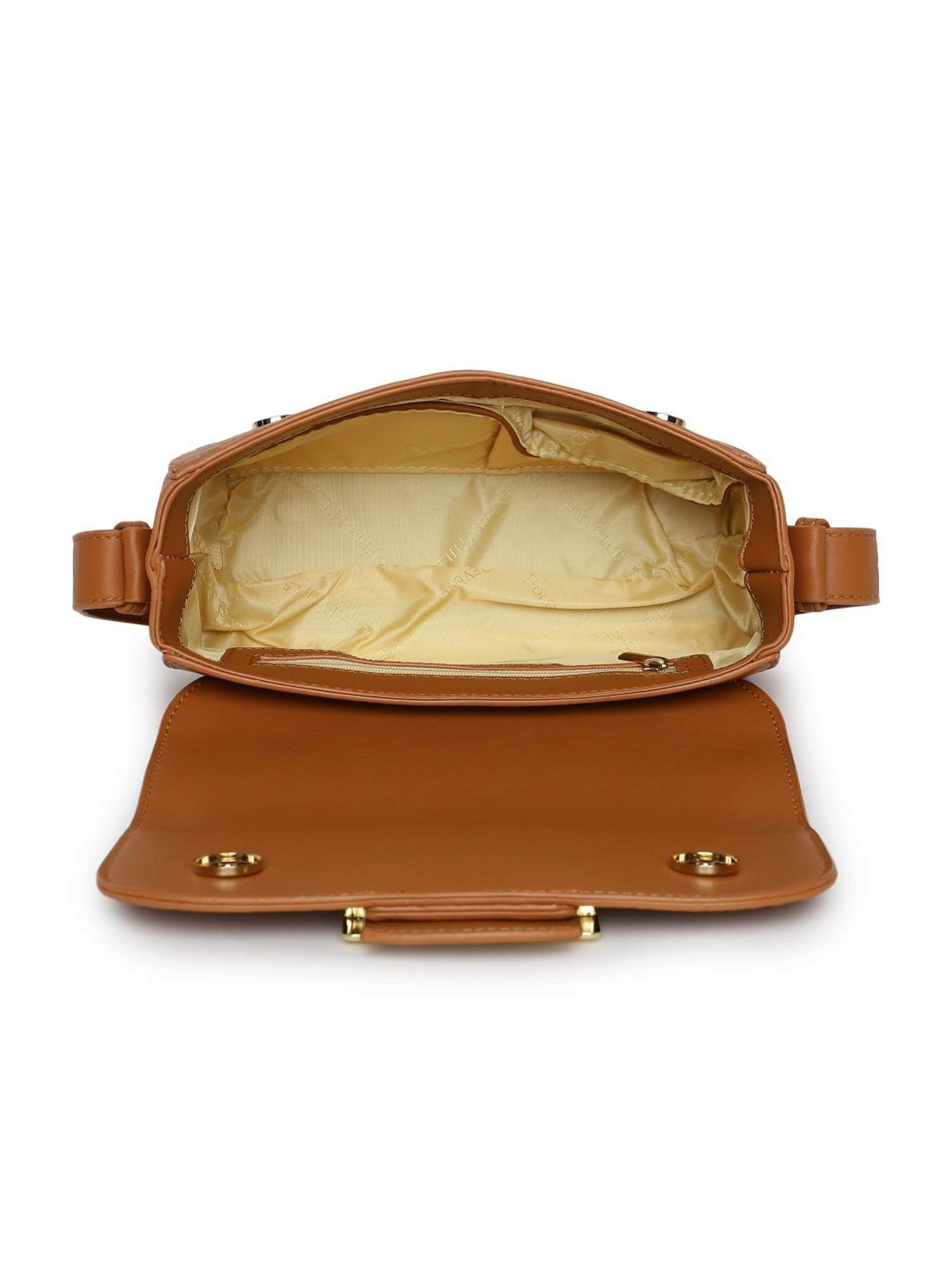 Beverly Hills Polo Club Tan Textured Medium Cross Body Bag