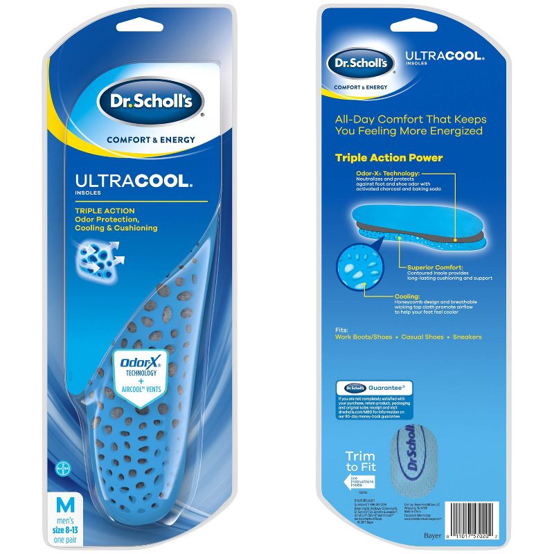 Dr. Scholl's C&E Ultracool Insoles Mens - Size (8 - 13)