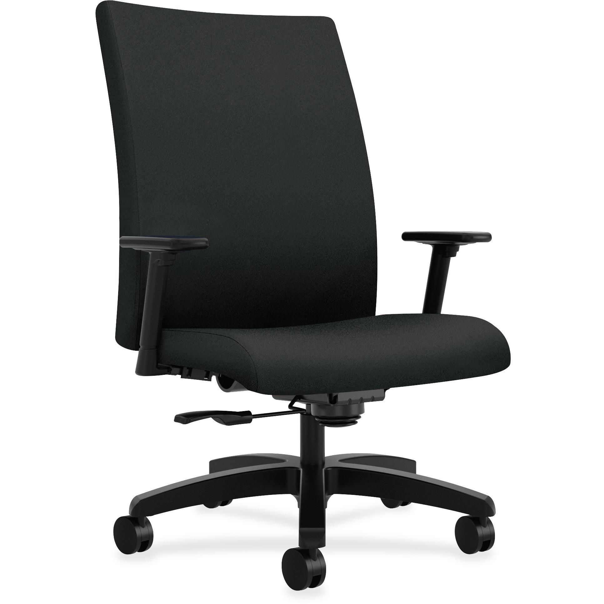 HON Big/Tall Task Chair Mid-back 32-1/4"x28"x43-1/8" CU Black IW801CU10