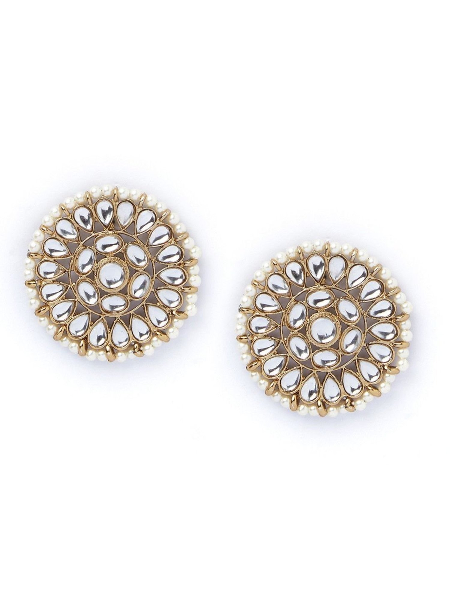 Fida Ethnic Indian White Jewellery Set