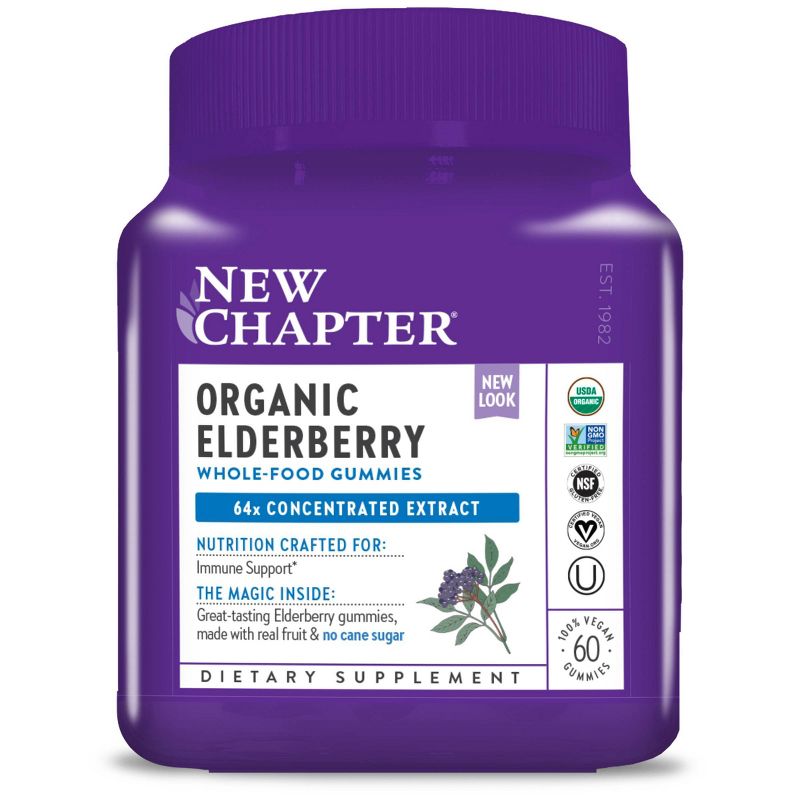 New Chapter Organic Elderberry Gummy - 60ct