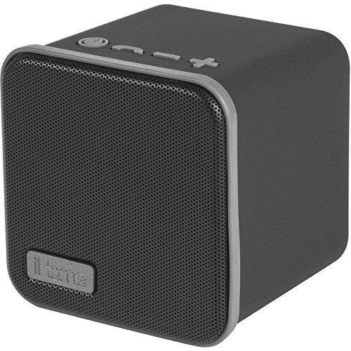 iHome iBT56 Portable Bluetooth Speaker with Speakerphone with 8 Hour Rechargeable Battery (Black/Gray)