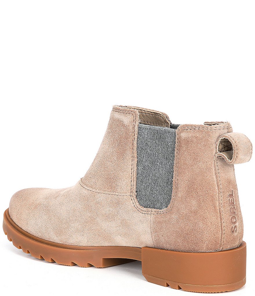Sorel Emelie II Waterproof Suede Chelsea Booties
