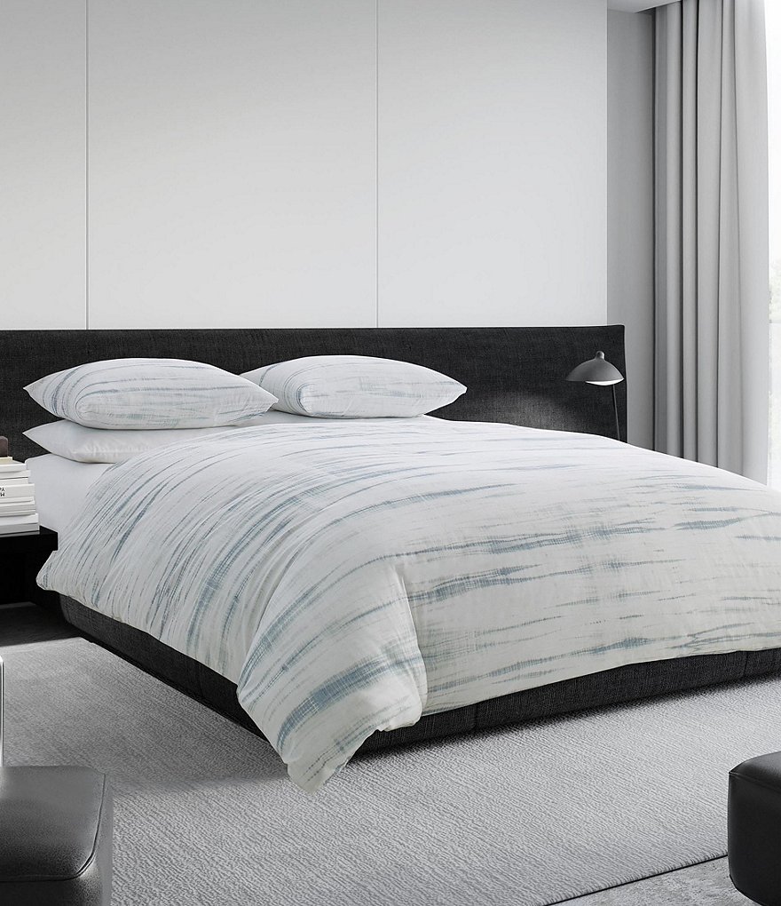 Vera Wang Marble Shibori Duvet Cover