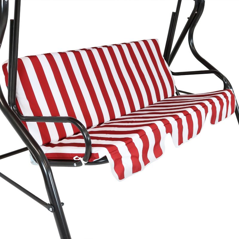 La Siesta HAL21-1 Habana Organic Cotton Lounger Comfortable Indoor Outdoor Hammock Chair with Suspension Set and Bamboo Spreader, Nougat