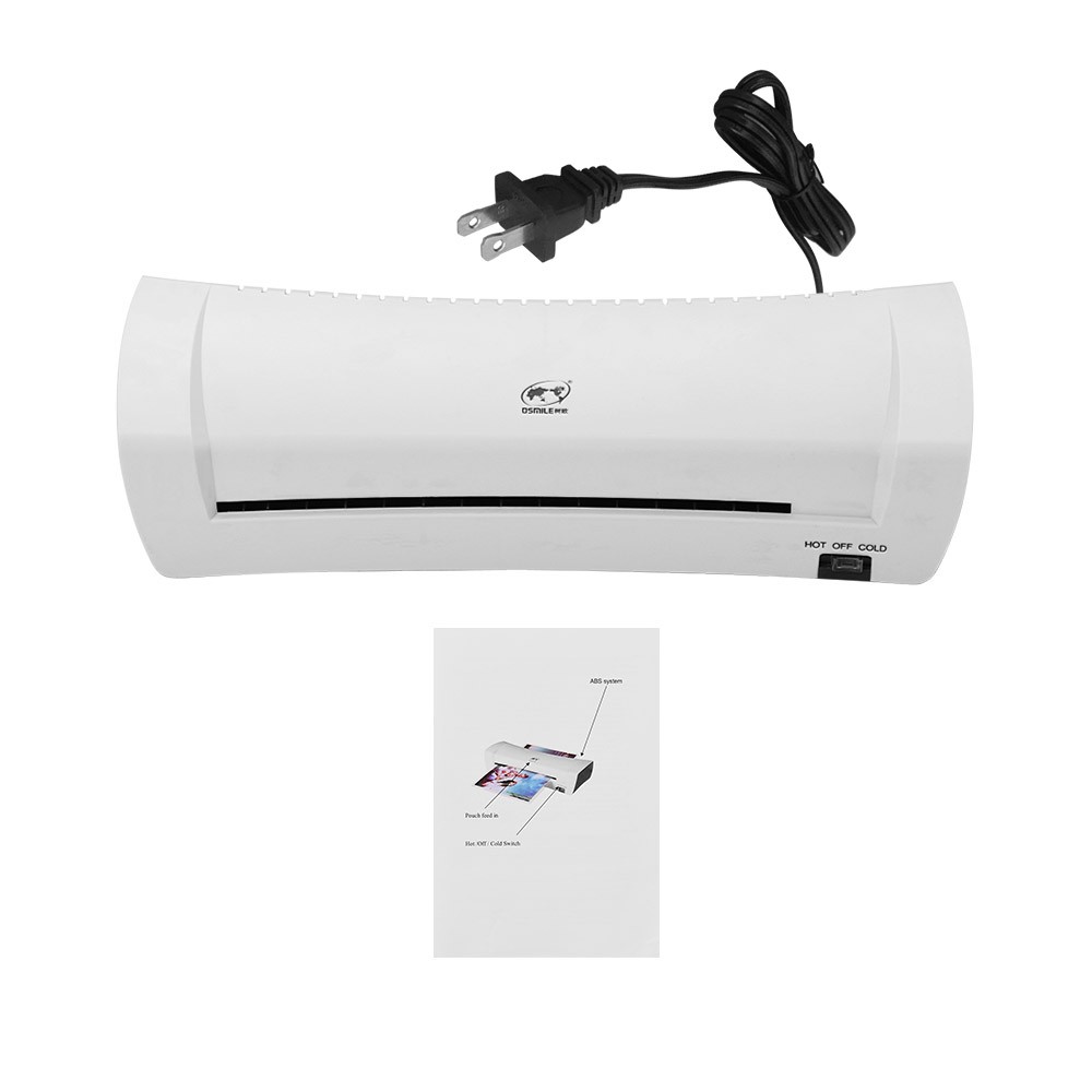 SL200 Laminator Machine Hot and Cold Laminating Machine Two Rollers A4 Size for Document Photo Picture Credit Card Home School Office Electronics Supplies