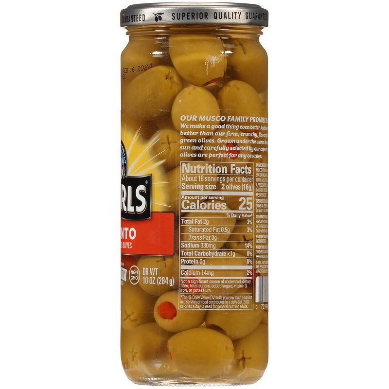 Pearls Pimiento Stuffed Manzanilla Olives - 10oz