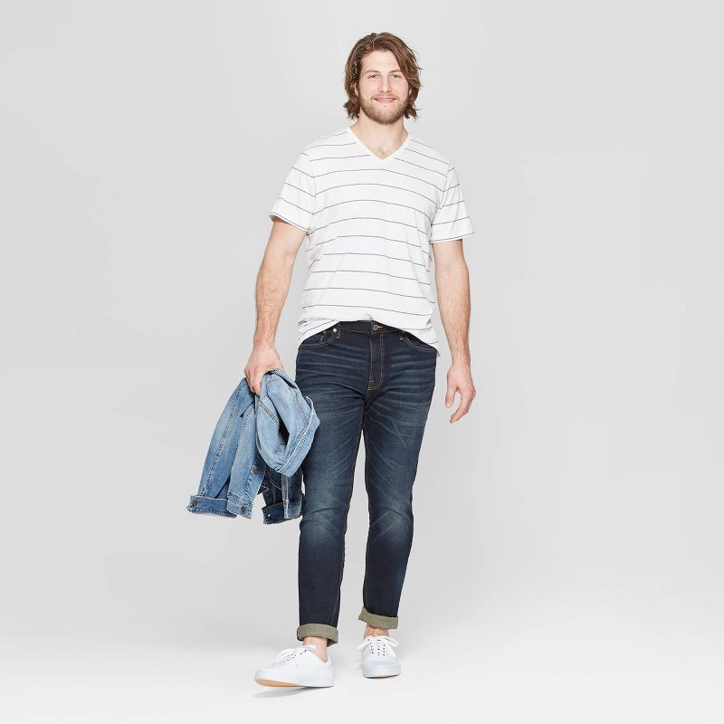 American Eagle Blue Cotton Regular Fit Jeans