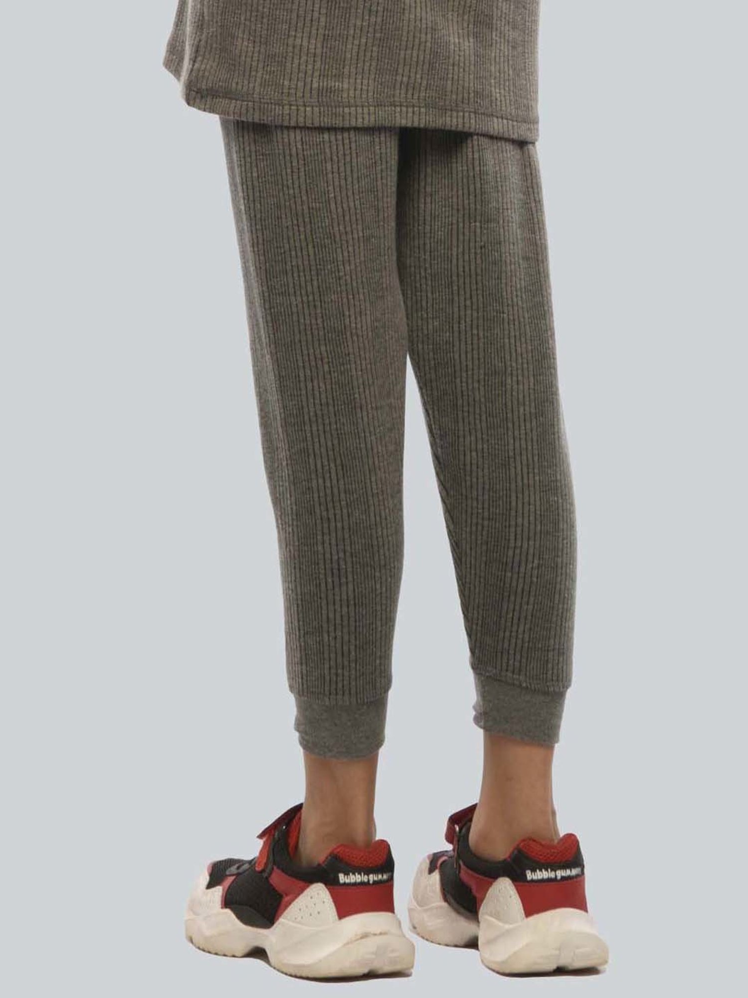 LUX Inferno Boys Grey & White Skinny Fit Thermal Pants (Pack of 2)