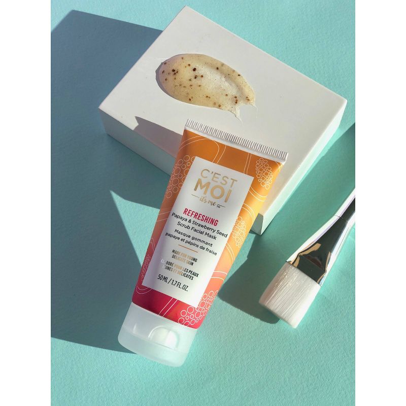 C'est Moi Refreshing Papaya & Strawberry Seed Facial Mask - 1.7oz