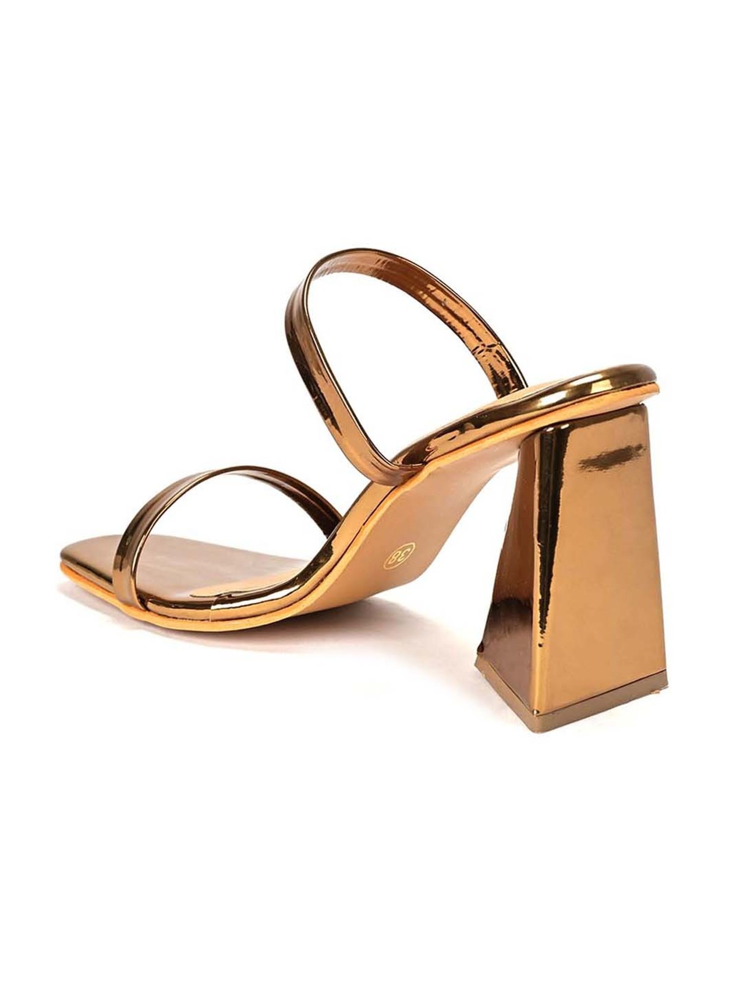 Scentra Women's Rose Gold Casual Sandals