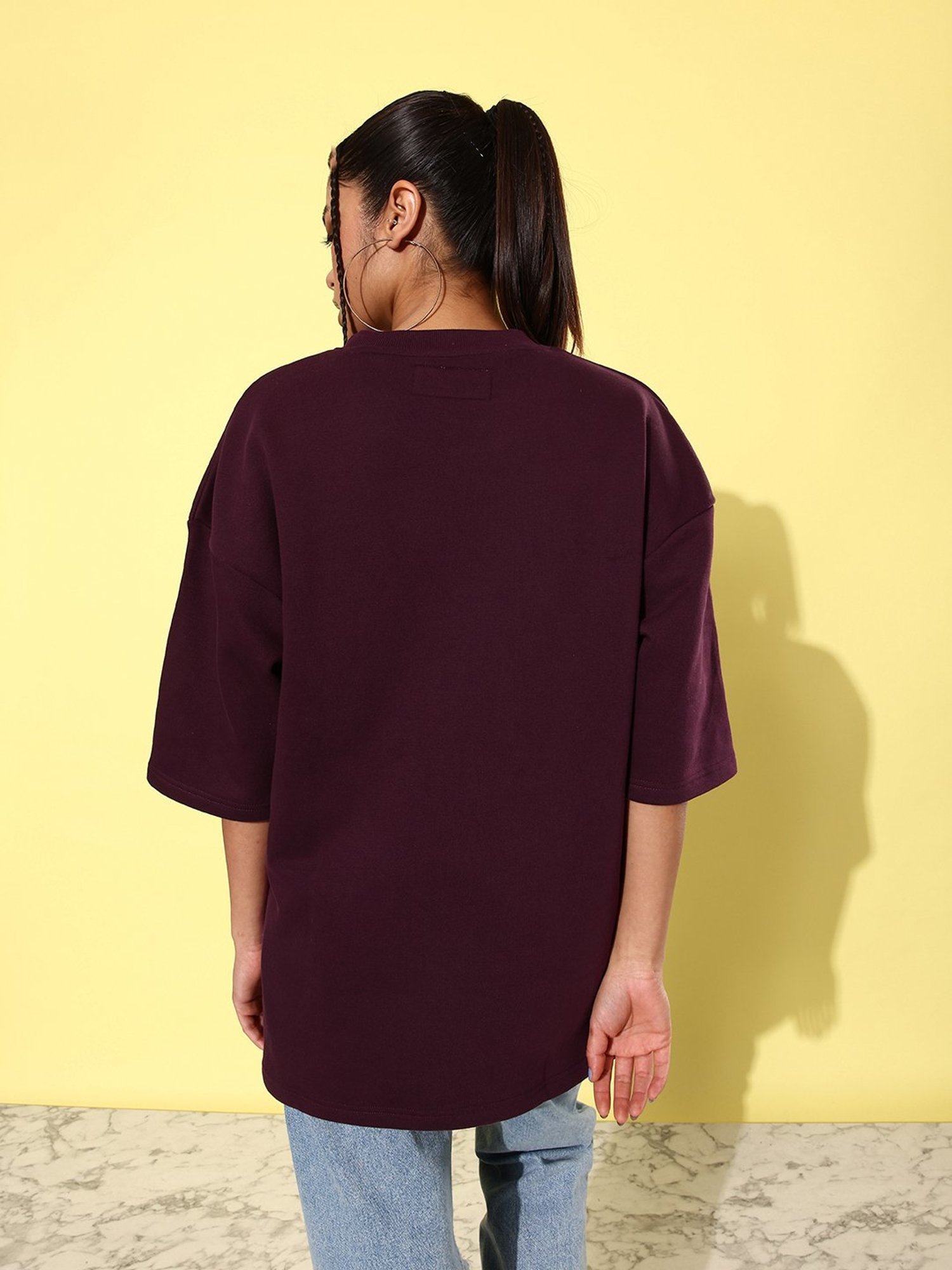 Difference of Opinion Wine Fleece Oversized Sweatshirt