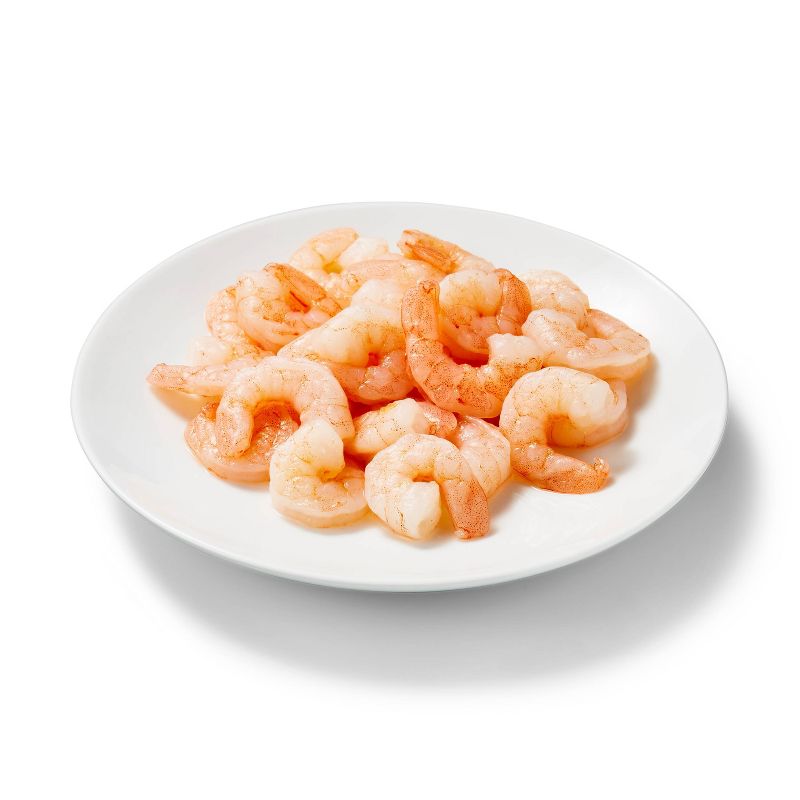 Salad-Sized Cooked Frozen Shrimp, Tail-Off, Peeled & Deveined - 150-200ct per pound/16oz - Good & Gather™