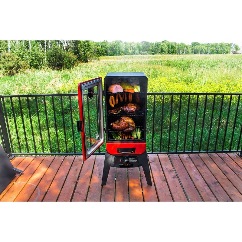 Pit Boss 3 Series LP Gas Smoker 77435 Red