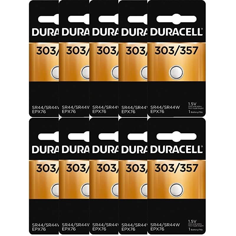 10  357 303 A76 PX76 SR44WSW LR44 AG13 Silver Oxide Battery