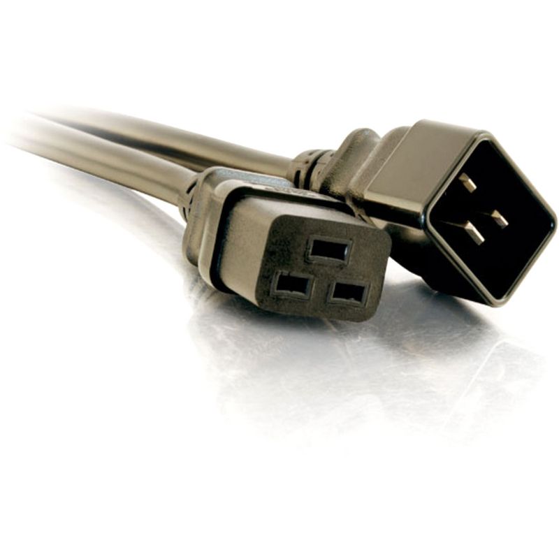 C2G 6ft 14 AWG 250 Volt Power Extension Cord (IEC320C20 to IEC320C19) - 250V AC6ft