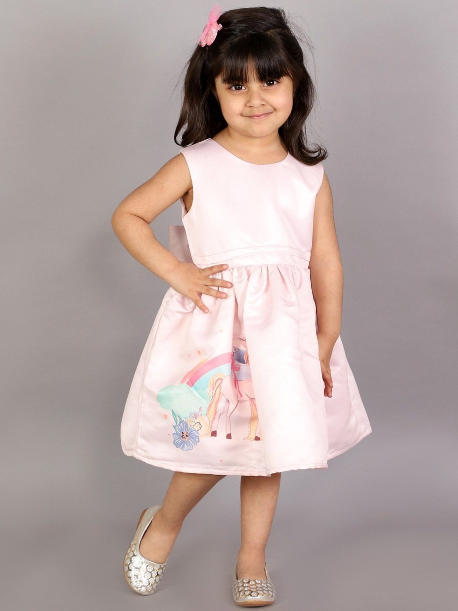 KidsDew Pink Digital Print Casual Dress