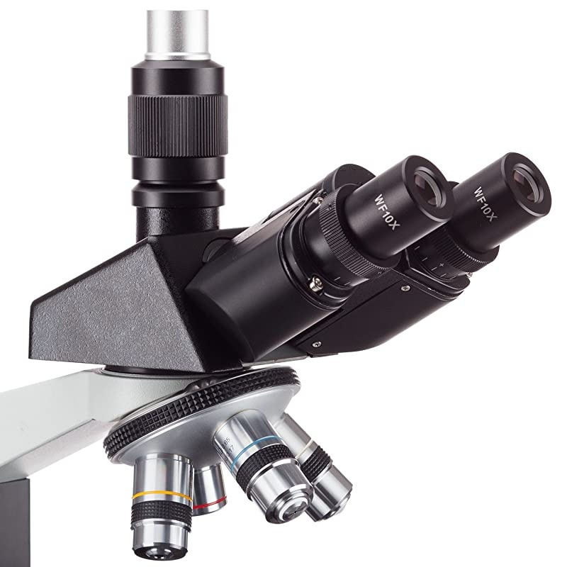 T490B Compound Trinocular Microscope, 40X-2000X Magnification, Halogen Light, Abbe Condenser, 2-Layer Mechanical Stage, High-Resolution Optics, Awarded No. 6 Among The Top 10 Microscopes 2016