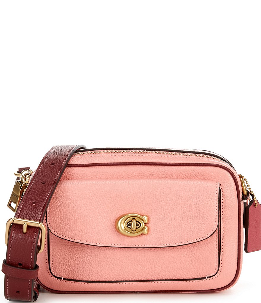 COACH Colorblock Leather Willow Camera Bag