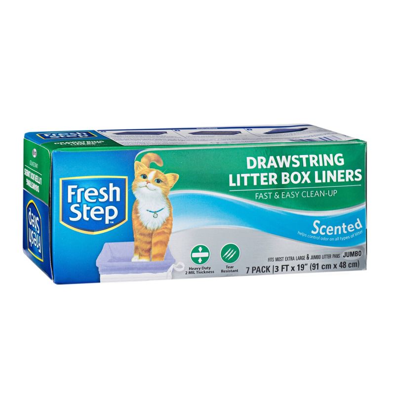 Fresh Step Cat Litter Box Liners Scented - Jumbo - 4pk