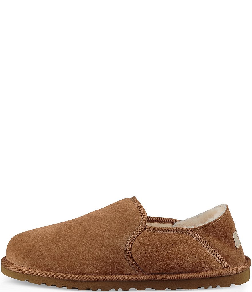 UGG&reg; Men's Scuff Logo Suede Slippers