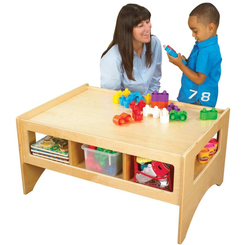 Childcraft Toddler Multi-Purpose Play Table with Storage, 36 x 26 x 18 Inches