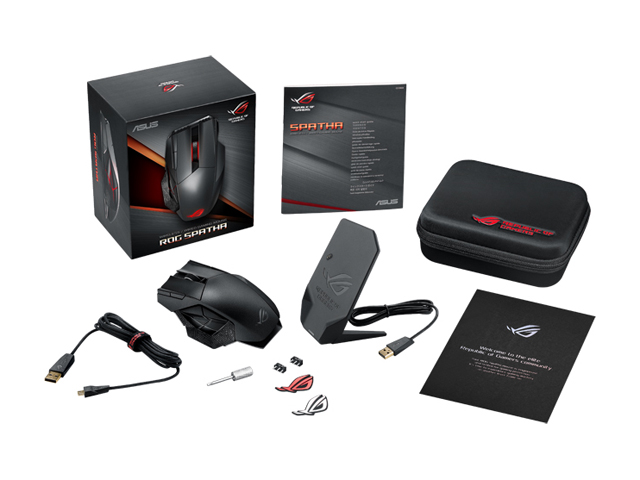 ASUS ROG Spatha RGB Wireless / Wired Laser Gaming Mouse