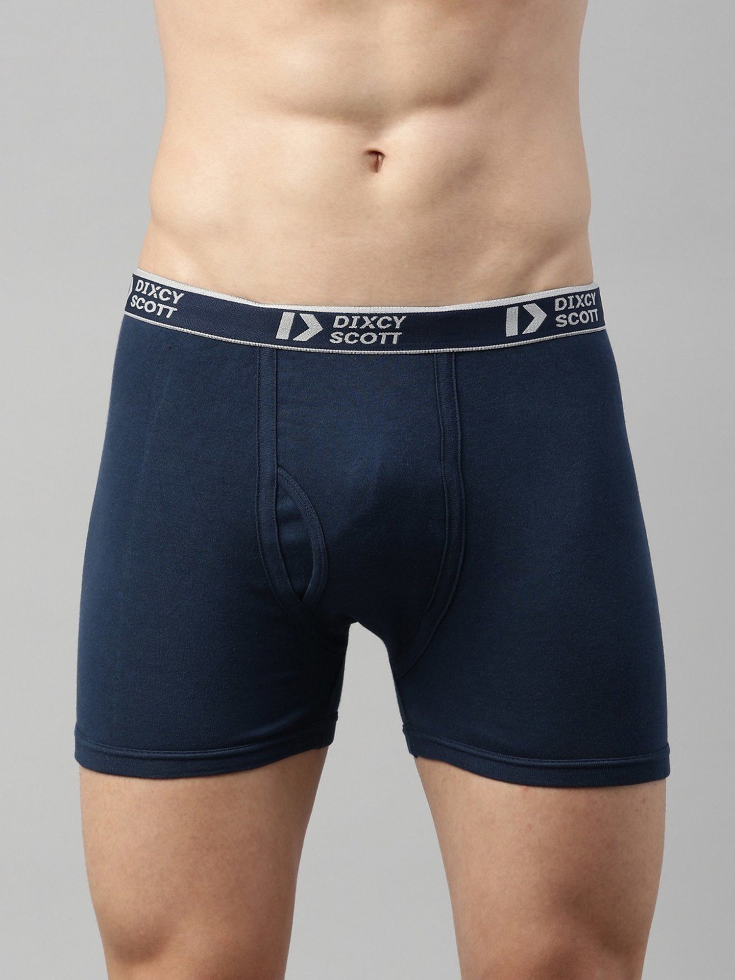Dixcy Scott Originals Blue Cotton Regular Fit Trunks