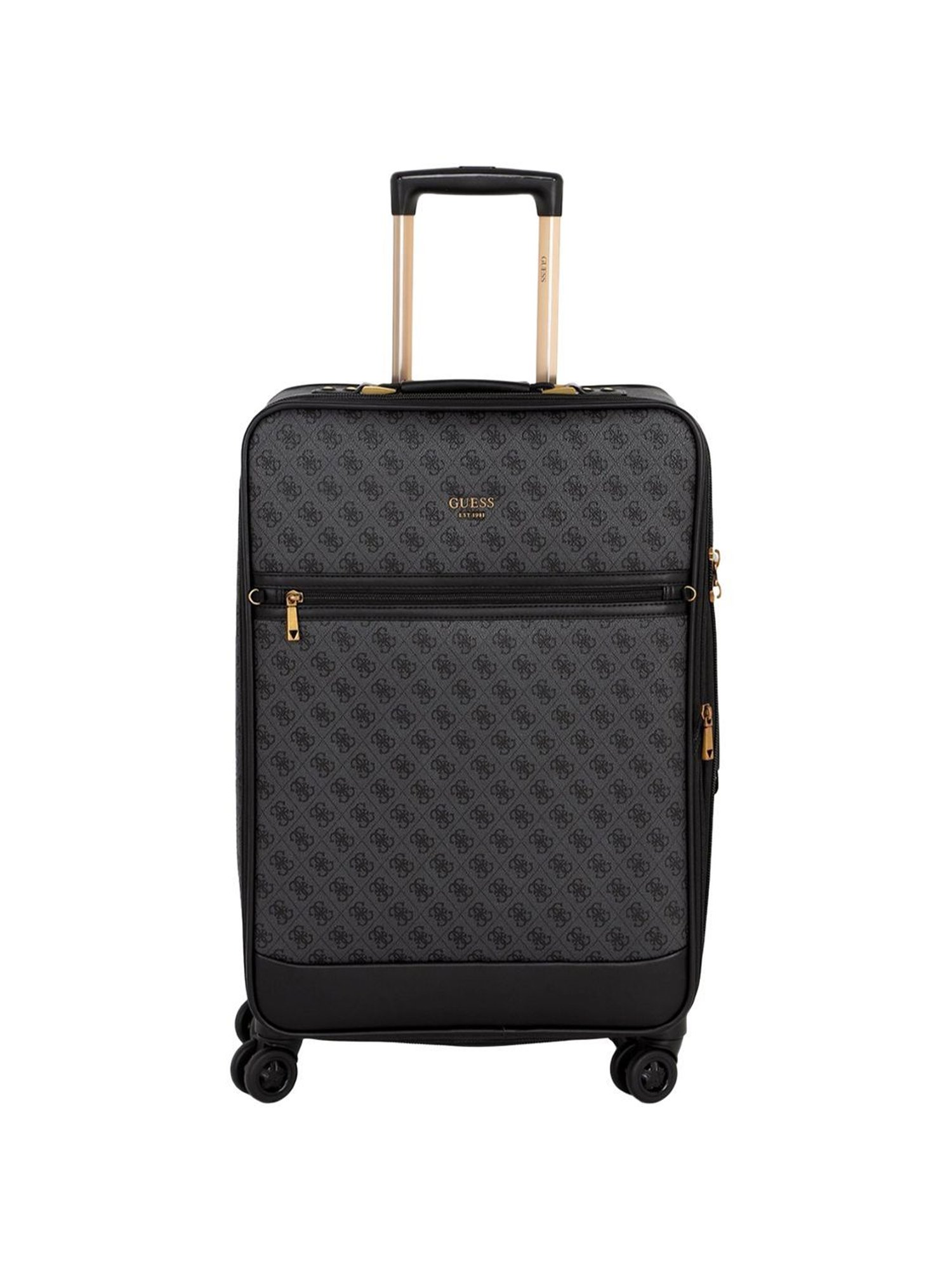 Guess Coal 8 wheels Large Soft Cabin Trolley Bag