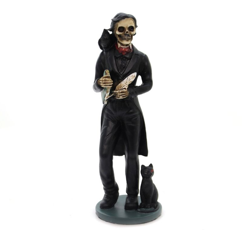 Halloween 5.25" Skeledgar Allan Poe Summit Collection  -  Decorative Figurines