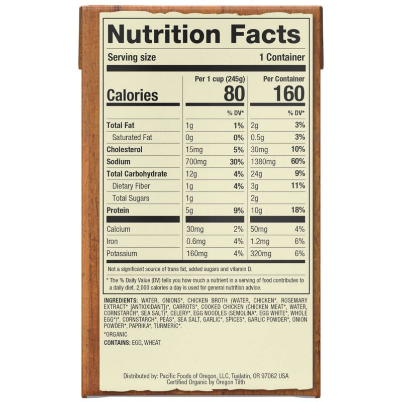 Pacific Foods Organic Chicken Noodle Soup - 17oz