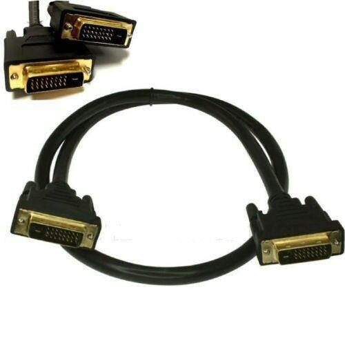 New 5FT DVI-D DUAL LINK 24+1 MALE TO MALE M/M DVI CABLE FOR LCD HDTV COMPUTER