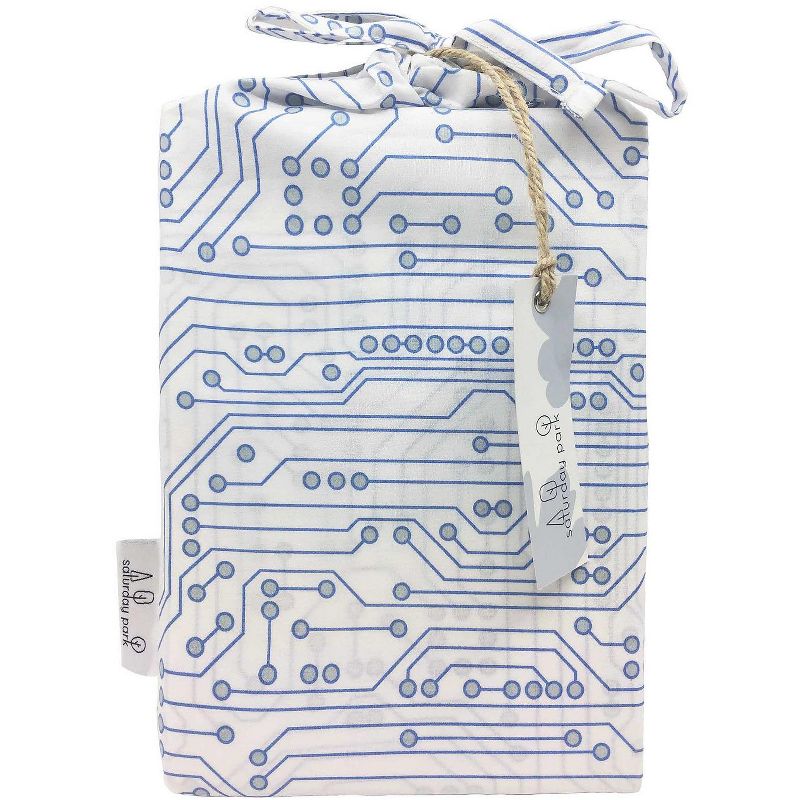 Saturday Park Computer Chip Pillow Case - 20x30 Light Blue
