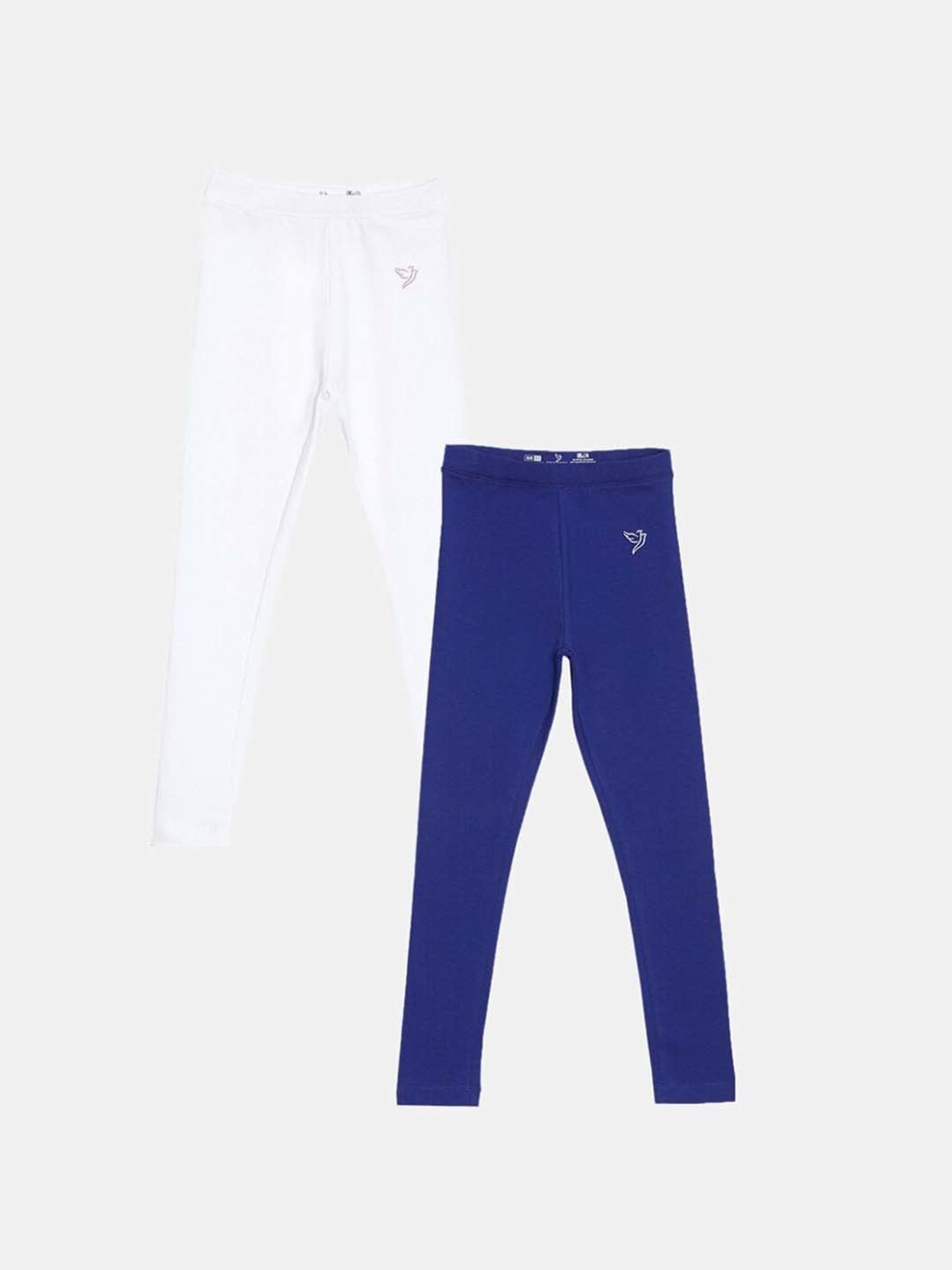 Pantaloons Junior Pink Cotton Embellished Leggings