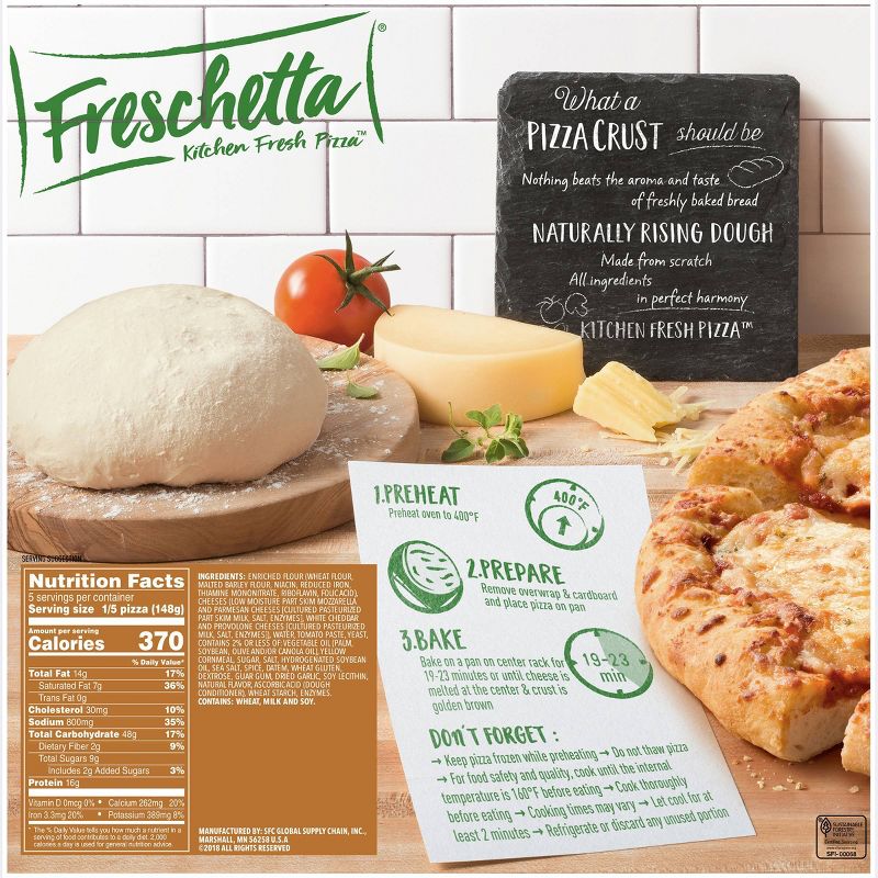 Freschetta Natural Rising Four Cheese Medley Frozen Pizza - 26.11oz