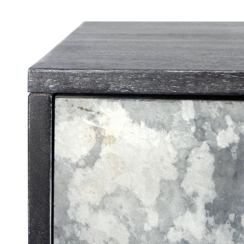 Drake Slate 4 Doors Sideboard Black - Safavieh