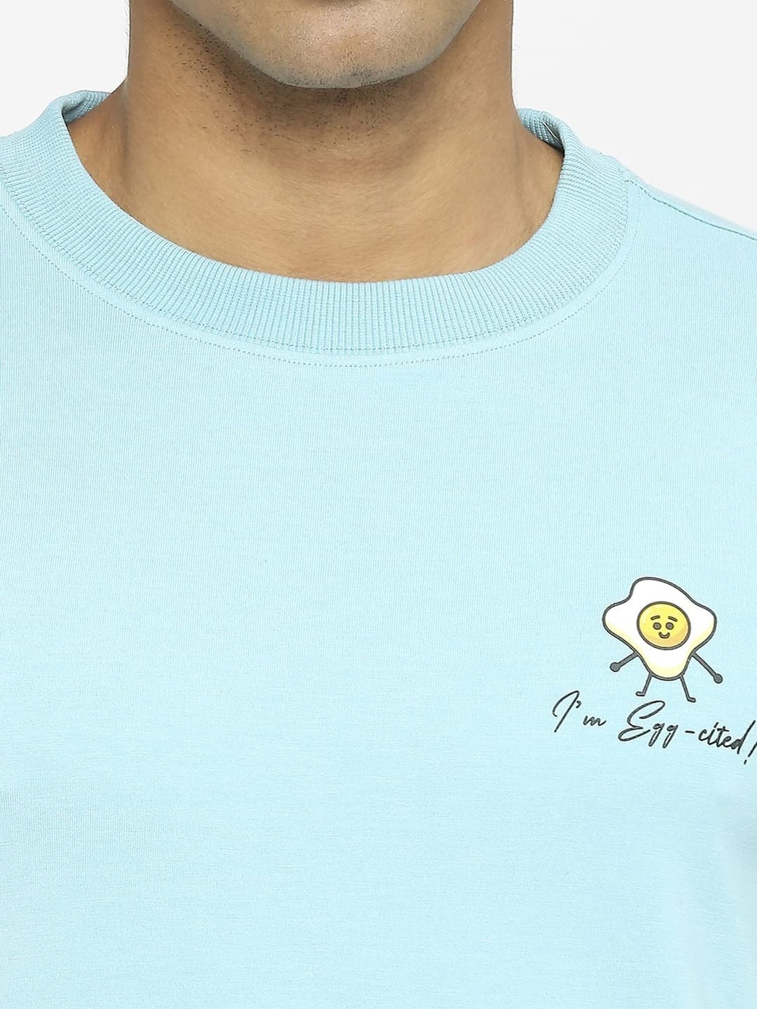 Basics Aqua Cotton Muscle Fit T-Shirt