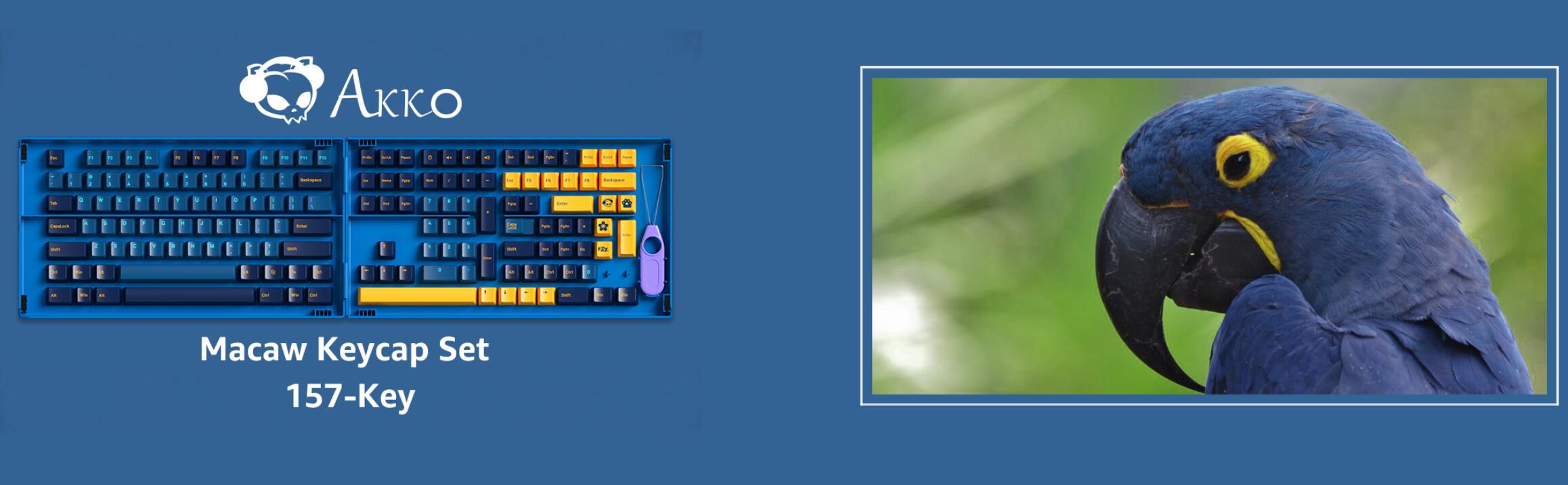 Akko Carbon Retro 158-Key ASA Profile PBT Double-Shot Full Keycap Set for Mechanical Keyboards with Collection Box