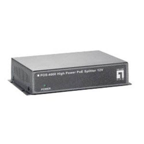 LevelOne POS-4000 High Power PoE Splitter 12V 30W Indoor