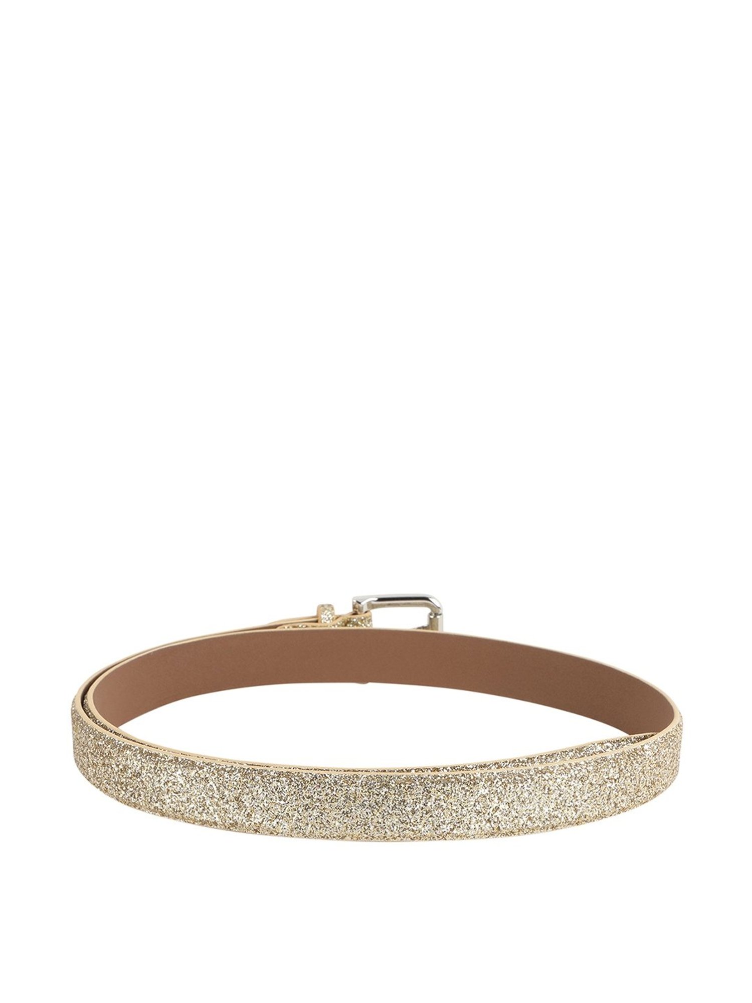 Alvaro Castagnino Gold Narrow Belt for Women