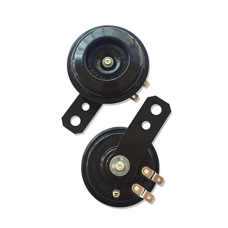 Universal Motorcycle Electric Horns Auto Horns Loud kit 12V 15A 105db Waterproof Round Loud Horn Speakers 2pack