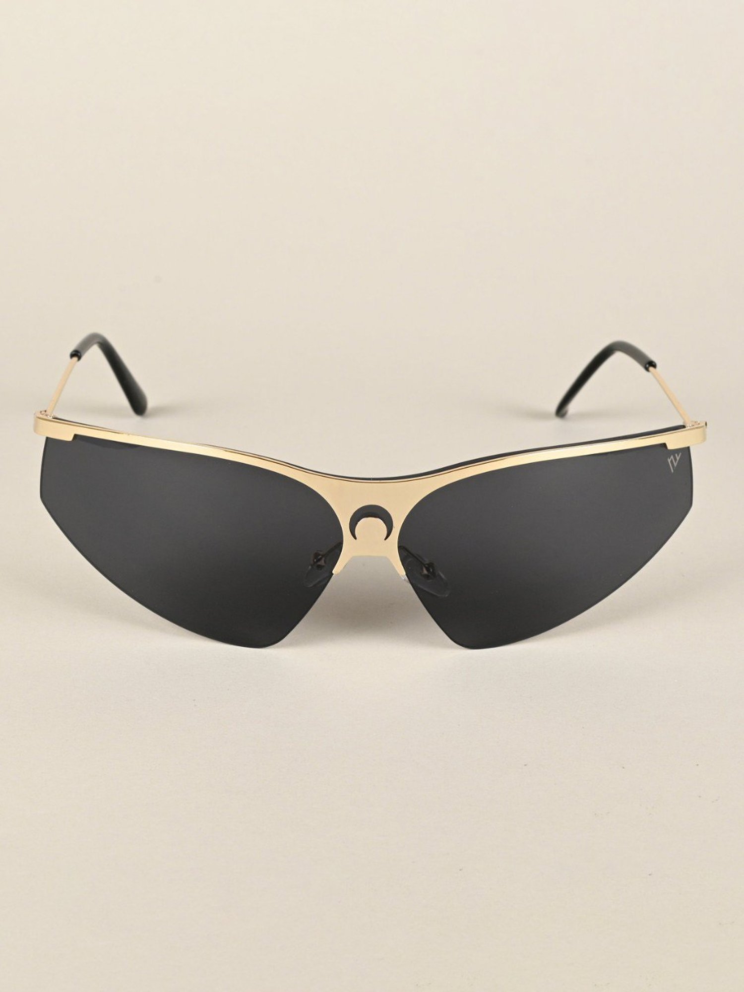 Voyage Black Wraparound UV Protection Unisex Sunglasses