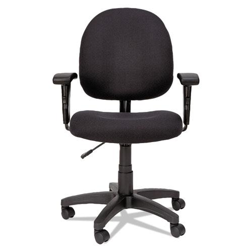 Alera Essentia Series Swivel Task Chair with Adjustable Arms, Black VTA4810