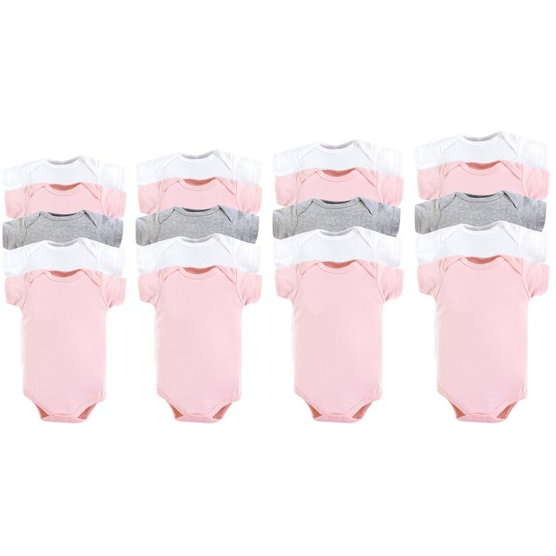 Lamaze Baby Girls' Organic 4pc Bodysuit Gift Set - Pink Newborn